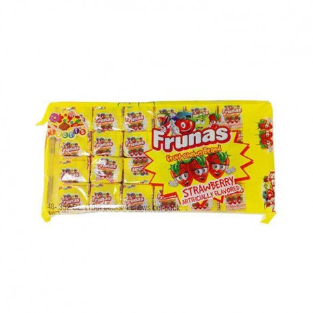 Frunas Fruit Chews Strawberry 48ct