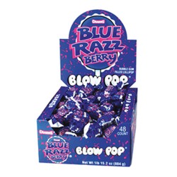 Charms  $0.25 Blow Pop 48ct - Blue Razzberry