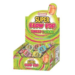 Charms  Super Blow Pop 48ct  - Sweet/Sour