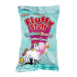 Charms  Fluffy Stuff Cotton Candy 12ct Clip Strip - Rainbow Sherbet