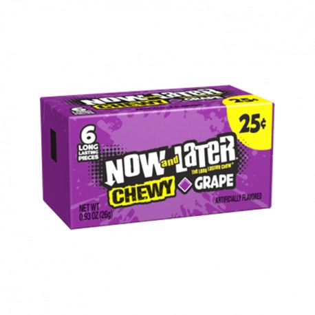 Now & Later 24/6pc SOFT (CHEWY) Grape
