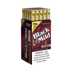 Black & Mild 25ct bx  -  PP $0.99  WINE