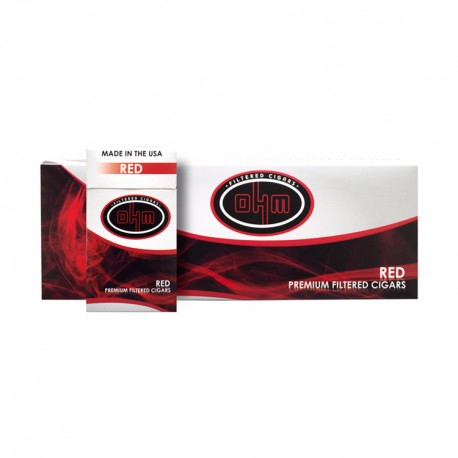 OHM  Filtered Cigars - RED