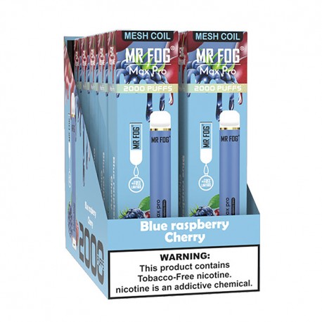 MR FOG MAX PRO MESH 2000 PUFFS - BLUE RASPBERRY CHERRY