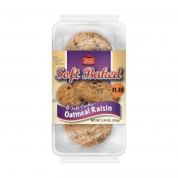 Carley's - PP $1.49 - 12ct Soft Baked Cookies - OATMEAL RAISIN